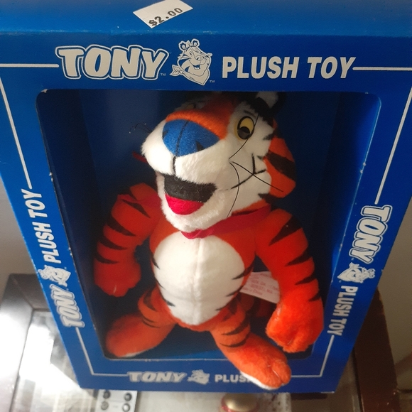 🐯🥣 TONEY THE TIGER 1997 Plush Doll NIB Collector's Item Rare  🐯🥣 - Picture 5 of 14